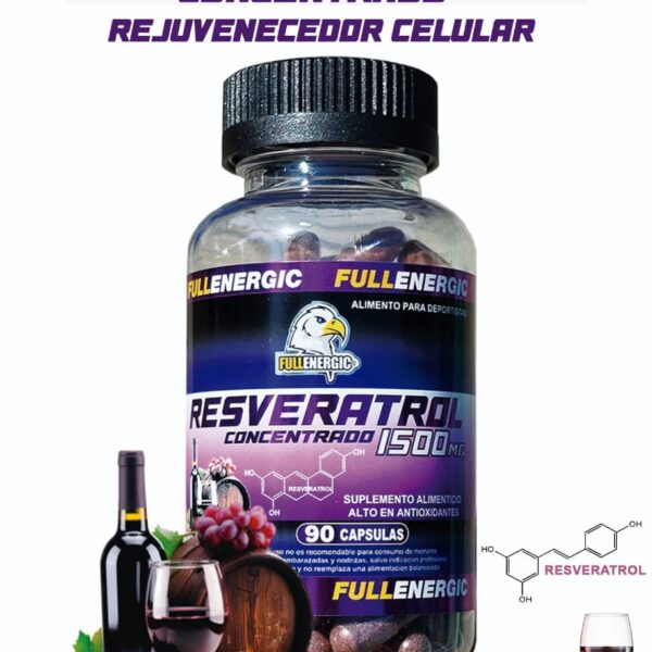 RESVERATROL MOLECULA ANTIOXIDANTE- 90 CAPSULAS